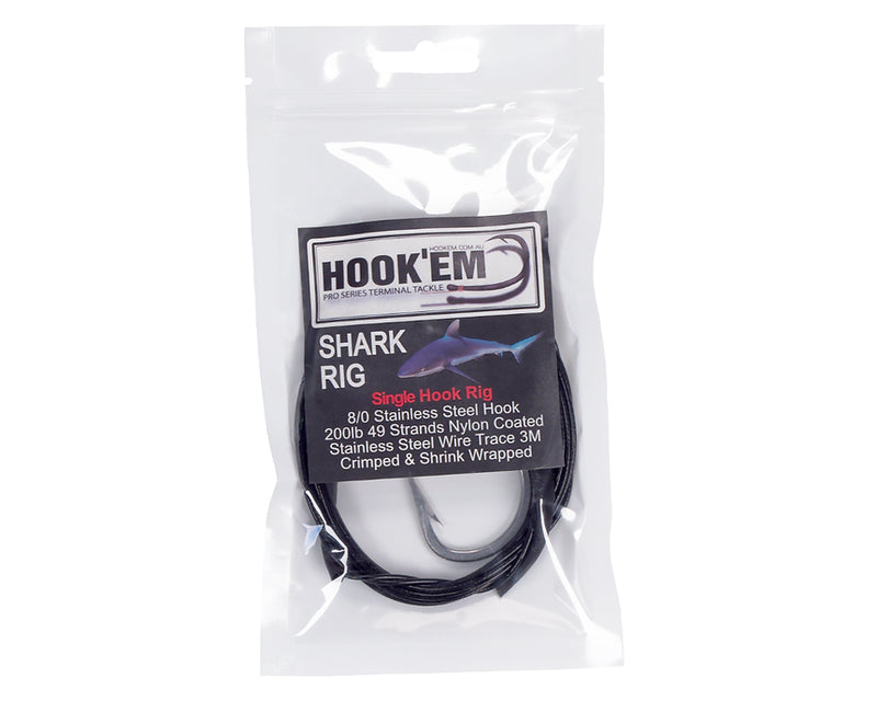 Load image into Gallery viewer, Hook&#39;em Shark Rig - Single Hook
