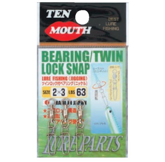 Load image into Gallery viewer, Ten Mouth - Bearing / Twin Lock Snap (Nickel)
