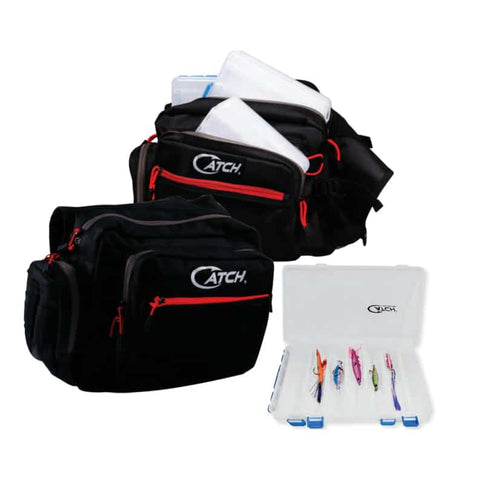 Catch 3 Compartment Tackle Shoulder Bag + Free $50 Value Pack!