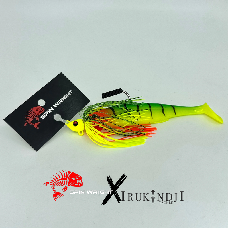 Load image into Gallery viewer, Spinwright 1/2oz Swim Jig x IRUKANJI 5”
