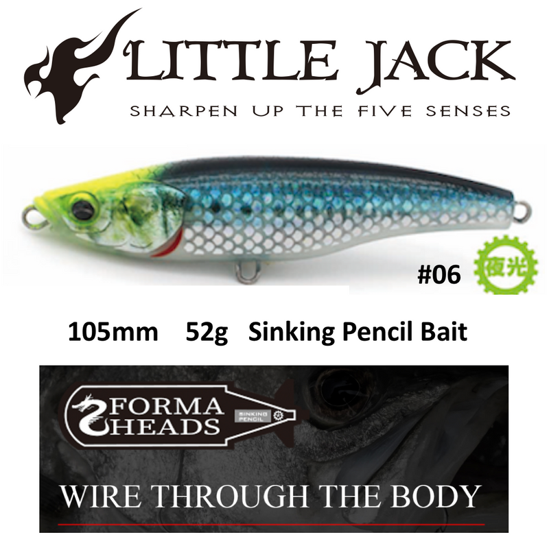 Load image into Gallery viewer, Little Jack Forma Heads Sinking Stickbaits
