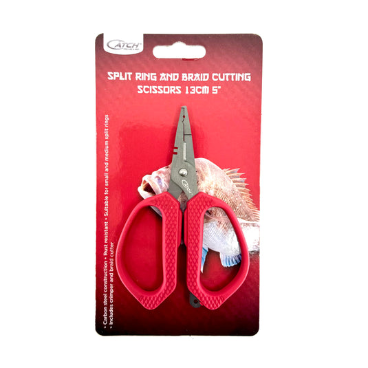 Catch Split Ring and Braid Cutting Scissors