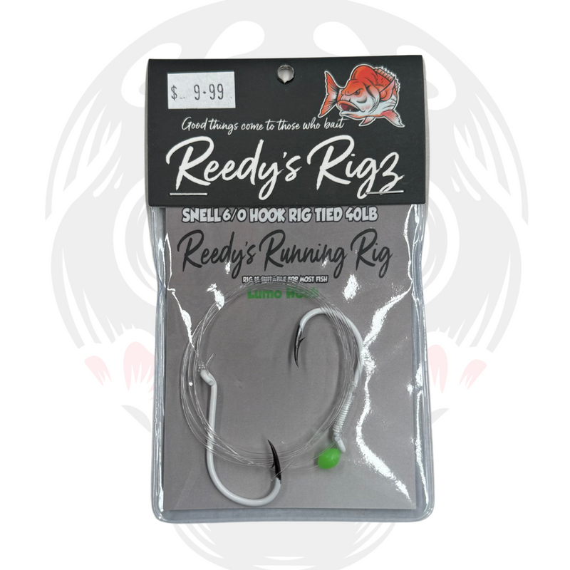 Load image into Gallery viewer, Reedy&#39;s Rigz - Snell Twin Hook Rig (Lumo Hooks)
