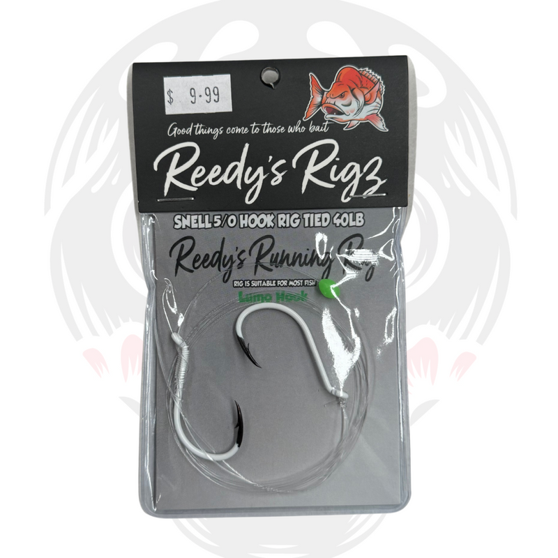 Load image into Gallery viewer, Reedy&#39;s Rigz - Snell Twin Hook Rig (Lumo Hooks)
