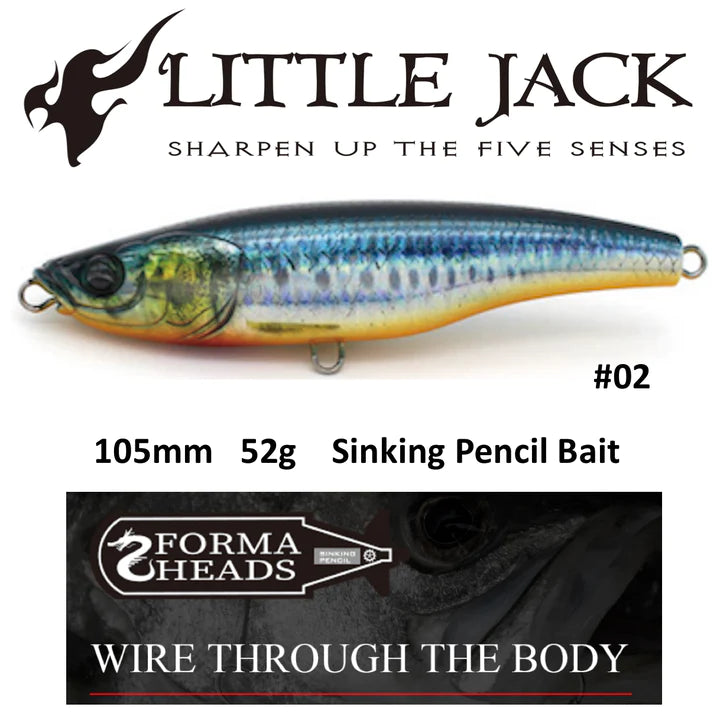 Load image into Gallery viewer, Little Jack Forma Heads Sinking Stickbaits
