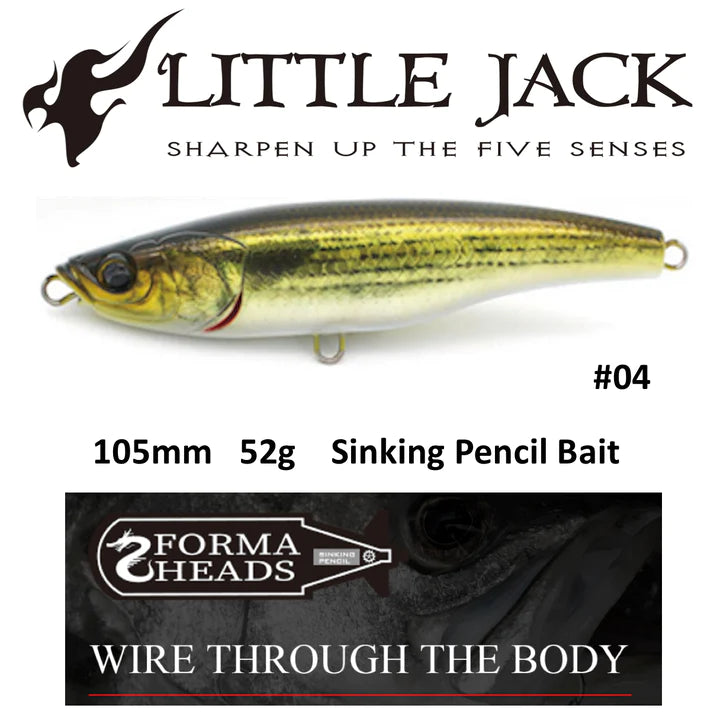 Load image into Gallery viewer, Little Jack Forma Heads Sinking Stickbaits
