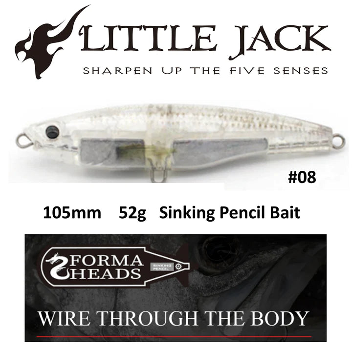 Load image into Gallery viewer, Little Jack Forma Heads Sinking Stickbaits
