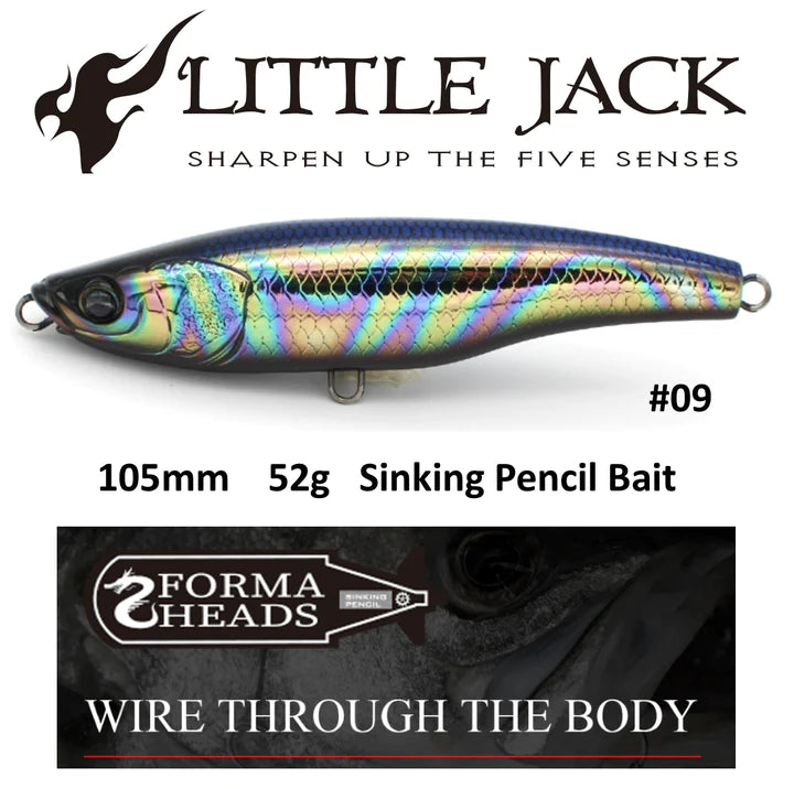 Load image into Gallery viewer, Little Jack Forma Heads Sinking Stickbaits
