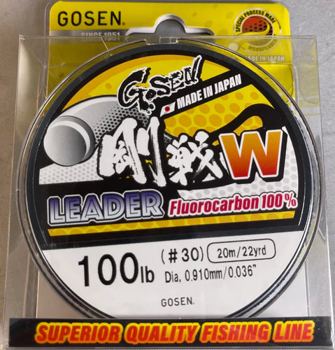 Gosen W Fluorocarbon Leader 30m