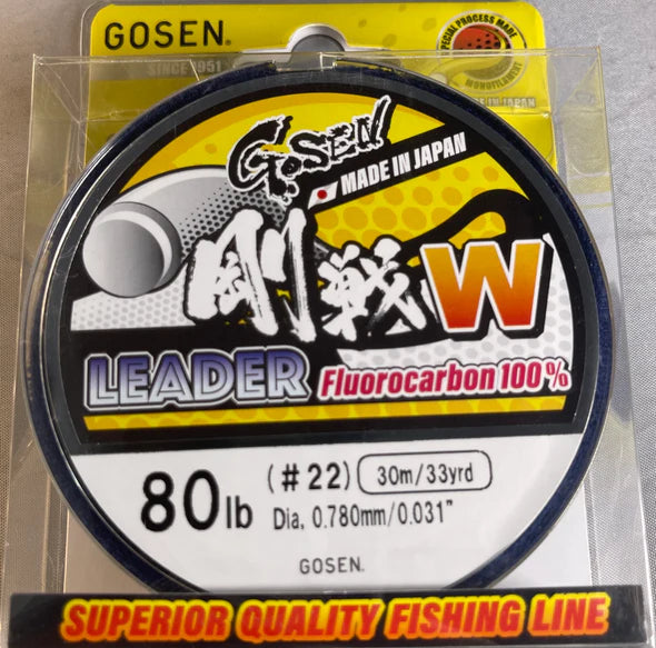 Load image into Gallery viewer, Gosen W Fluorocarbon Leader 30m
